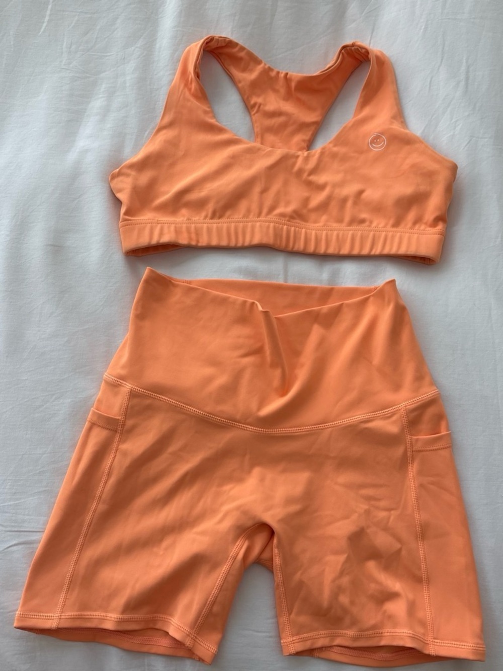 Moana Bikini Orange Active Bike Shorts Set